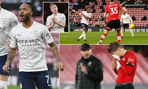 March 1st, 2021, 8:00 pm. Southampton 0 1 Manchester City Raheem Sterling Strikes To Hand Pep Guardiola S Side Crucial Win Daily Mail Online
