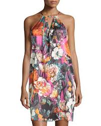 printed halter dress black fuchsia dresses dresses