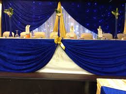 Royal Blue And Gold Backdrop Gold Wedding Theme Blue Gold Wedding Blue Wedding Decorations