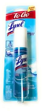 Lysol To Go Disinfectant Spray Crisp Linen 1oz Travel Size Travel Size Products Disinfectant Spray Spray
