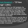 Of new things ) is an encyclical issued by pope leo xiii on may 15, 1891. 1