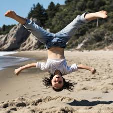 dafne keen doing backflip at beach Prompts | Stable Diffusion Online