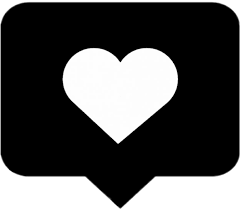 Collection on romantic symbols on white background. Download Instagram Love Heart Like Black Png Box Remix Instagram Heart Png Black Png Image With No Background Pngkey Com