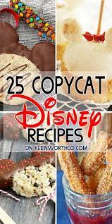 25 Disney Inspired Recipes From All Your Favorite Places In The Park If You Love Disney Food Recipes You Will Disney Dishes Recipes Disney Inspired Recipes