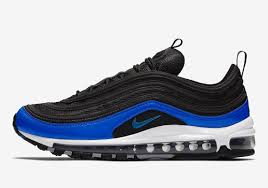 The Nike Air Max 97 Reveals Itself In Binary Blue Nike Air Max 97 Nike Air Max Sneakers Men Fashion