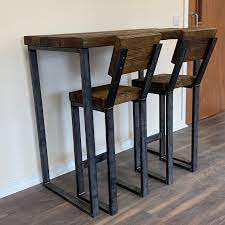 Free shipping on qualified orders. 4 Seater Tall Bar Table Breakfast Bar Industrial Rustic Style Etsy Bar Table Bar Table And Stools Breakfast Bar Table