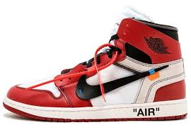 Nike Air Jordan 1 Retro High Og Black White Red Nike X Virgil Abloh Off White Air Jordan 1 Retro High Og The Ten White Black Varsity Red Aa3834 101 Air Jordans Sneakers Men Fashion Sneakers