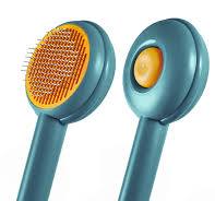 Self-Cleaning Cat & Dog Grooming Brush - One-Click Shedding Tool With  Stainless Steel Teeth For Pet Hair
