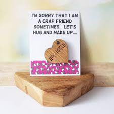 3.9 out of 5 stars 8. Sorry Gift Friendship Friend Friends Sorry I Am Sorry Apology Gift Hug Gift For Her Gift For Him Miss You Love In 2020 Sorry Cards Apology Gifts Sorry Gifts
