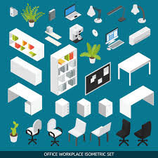 Bedroom furniture (alhambra) pic hide this posting restore restore this posting. Free Vector Isometric Office Workplace Set For Scene Creator With Attributes And Office Furniture For The Organization Of Workplace
