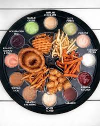 Los Angeles Food Ninja On Instagram Who Wants To Play Fry Roulette 6 Sides And 12 Sauces To Choose From What Would You Food Food Displays I Love Food