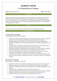 Human Resource Manager Resume Samples Qwikresume