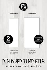 Pen Wrap Sublimation Templates 2 Sizes 1355409 Customizable Templates Design Bundles Templates Funky Fonts Small Pen