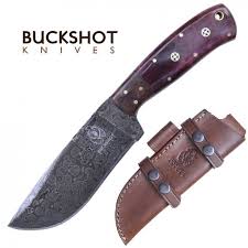 Find many great new & used options and get the best deals for buckshot knives aggression camping axe survival hatchet black steel cord cutter at the best online prices at ebay! Damascus Steel Hunting Knife Buckshot Bone 9 75 Overall Skinning Blade Sheath