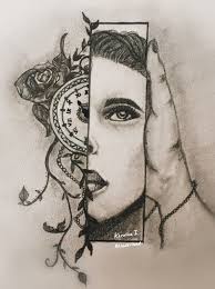 Lost Time Is Never Found Again Drawing Of Time Drawings Male Sketch Art