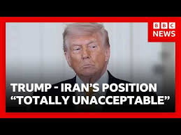 Trump says Iran's response to his peace plan “totally unacceptable” | BBC  News - YouTube