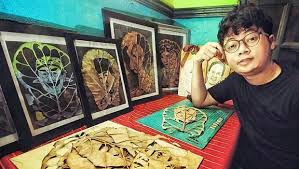 Hmm enaknya kepiting tersaji di atas daun pisang net5. Bikin Lukisan Dari Daun Pria Ini Raup Omzet Belasan Juta Sebulan