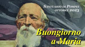 Pompei: Evangelizzatori con il Rosario come Bartolo Longo è il tema del  Buongiorno a Maria