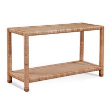 The natural colors and contemporary feel of our indoor wicker coffee table collection work in looking for a table for your tv set and a conversation starter at the same time? White Wicker Rattan Console Tables You Ll Love In 2021 Wayfair