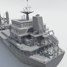 Geared Bulk Cargo Vessel Max Model Ships Cargo Vessel