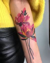 They haven't welcomed the sunlight. Painterly Lotus Tattoo Idea