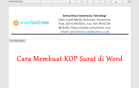 Identitas resmi pihak pembuat surat pernyataan, kalau bisa dilengkapi dengan nomor kartu pengenal yang masih berlaku. Cara Membuat Kop Surat Di Word Untuk Kantor Lengkap Semutimut Tutorial Hp Dan Komputer Terbaik