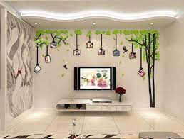 Alicemall Adesivi Murali Adesivo Da Parete Wall Sticker In Acrilico Rimovibile A Forma Di Albero Con Cornici Porta Foto Amazon I Adesivi Murali Murale Cornici