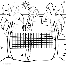 2 de 3 desenho feito por criança na arena do vôlei de praia — foto: Desenho De Volei De Praia Para Colorir Tudodesenhos