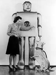 Black And White Robot Dog Ai Robotics Timeline Of Computer History Vintage Robots Retro Robot Robot