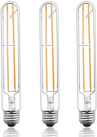 Dimmable T10 Led Filament Light Bulbs Lustaled 8 Watts T10 Led Tubular Bulb 120v Led Tube Bulb Medium E26 Base Wa Filament Bulb Lighting Led Tube Light T10 Led