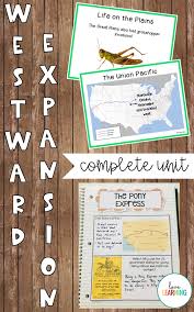 Teaching About Westward Expansion Can Be Fun And Interactive This Unit Includes Tons Of Activities Pr Westward Expansion Interactive Notes Elementary Project