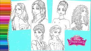Color them online or print them out to color later. Coloring Disney Princess Anime Mulan Elsa Anna Tiana Merida Pocahontas Anime Coloring Pages Youtube