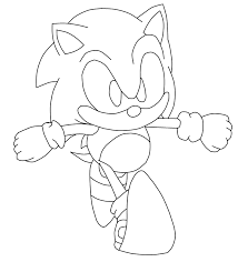 All coloring pages » cartoon » sonic the hedgehog » sonic running forward. Classic Sonic Outline By Tails19950 On Deviantart
