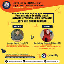 Pembelajaran yang menggunakan teknologi informasi dan komunikasi atau menggunakan multimedia disebut dengan media pembelajaran berbasis multimedia interaktif. Edtech Webinar 15 Genially Untuk Pembelajaran Interaktif Seru Dan Menyenangkan High Tech Teacher Indonesia