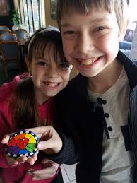 Rock in Mario-themed protection display