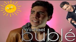 Seth Beam rehearsing Michael Buble's "It's a Beautiful Day"