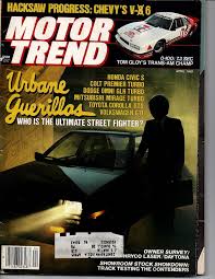 Motor Trend Magazine, April 1985 (Vol 37, No 4): Len Frank, Tom Gloy, Tony  Assenza, Jack R Nerad, Ron Grable, John Dianna, John Hanson, Vic Huber:  Amazon.com: Books