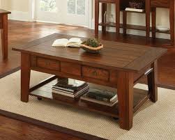 Steve Silver Desoto Oak Cocktail Table With Casters Coffee Table Coffee Table Wood Coffee Table With Casters