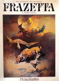 All puzzles are in same size box which is about 12 1/2 x 16 1/2 size. Prehistoric Jigsaw Puzzles