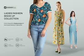 By genevieve ang fashion expert. Ladies Fashion Apparel Mockup Collection Design Cuts