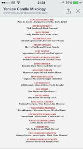 Yankee Candle Mixology Yankee Candle Scents Candle Scent Combinations Yankee Candle