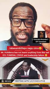 tabasambililepo nagu cimo😢..Mr. Hichilema has not learnt anything from  this sad ECL FUNERAL CRISIS and leadership failure 😢