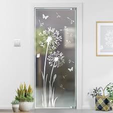 Dandelion Glass Decor Glass Door Sandblasting Optics Sticker Glass Decal For Door Window Window Showcase Dandelion G332 Door Glass Design Window Glass Design Etched Glass Door