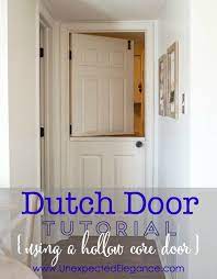 How to make a dutch door from an old door. Dutch Door Tutorial Using A Hollow Core Door