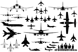 Vector Airplane Clipart Silhouettes Clip Art Airplane Silhouette Silhouette Art