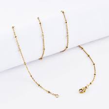 If you have gold that's old enough to be tarnished, removing that tarnish will most likely devalue the gold, as the tarnish is showing the antiquity of the piece. Fashion Jewelry Gold Plated Stainless Steel Polish Cable Chain Necklace With Beads China Jewellery And Stainless Steel Jewelry Price Made In China Com