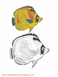 Gambar ikan mewarnai paling bagus download now sketsa mewarnai gamba. Gambar Mewarnai Ikan Kupu Kupu Untuk Anak Paud Dan Tk