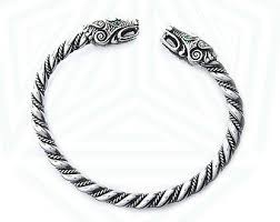 Viking Wolf Bracelet Fenrir Bracelet Vikings Jewelry Viking Wolves Bracelet Viking Bracelet Pagan Bangle Wristband Norse Nordic Viking Jewelry Celtic Dragon Tattoos Marquesan Tattoos