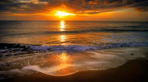 This sort of photo is symbolic a bit. Ocean Waves During Sunset Free Stock Photo