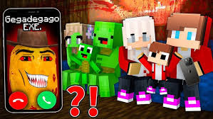 JJ and Mikey Found Scary House Head Under their Village in Minecraft ?!  (Maizen)
